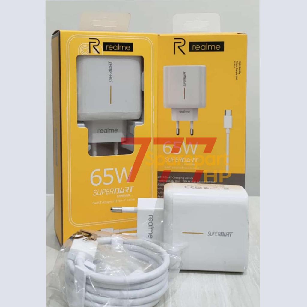 Kepala Charger TC Realme SUPERDART 65W [TYPE C] ORI 99.9 / PP - Batok Charger / Casan