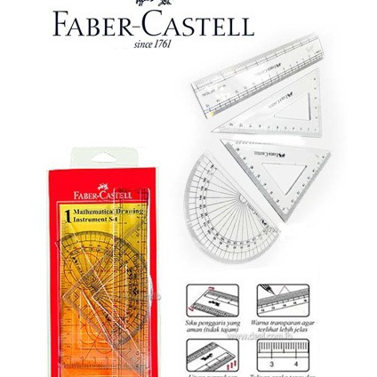 

ORIGINAL PRODUK Mathematical Drawing Instrument Set Faber Castell