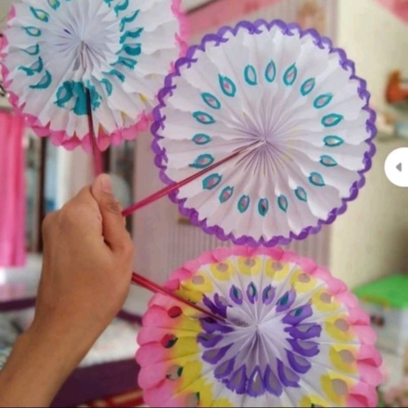 Mainan Kipas lipat kertas kayu