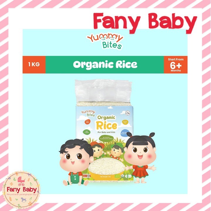 

YUMMY BITES ORGANIC RICE FOR BABY & KIDS 1000G