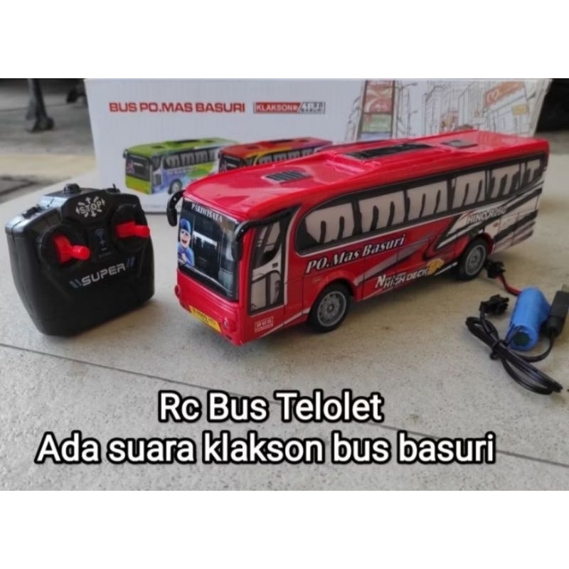 (REMOT CONTROL) RC CAS BIS BASURI LAMPU SUARA BATRAI CAS