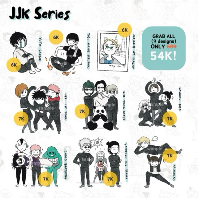 

STICKER JUJUTSU KAISEN JJK by MOPA