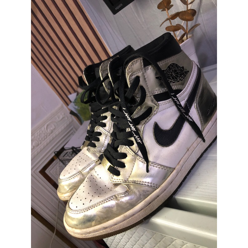 sepatu air jordan silver PRELOVED/Original