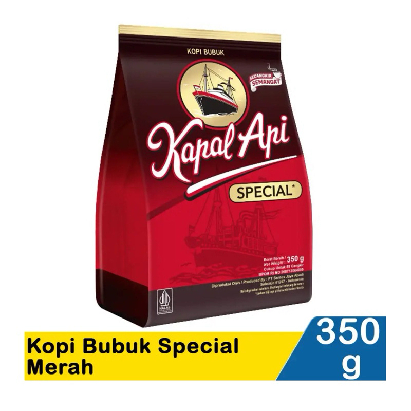 

Kapal Api Kopi Bubuk Special Merah 350 Gram