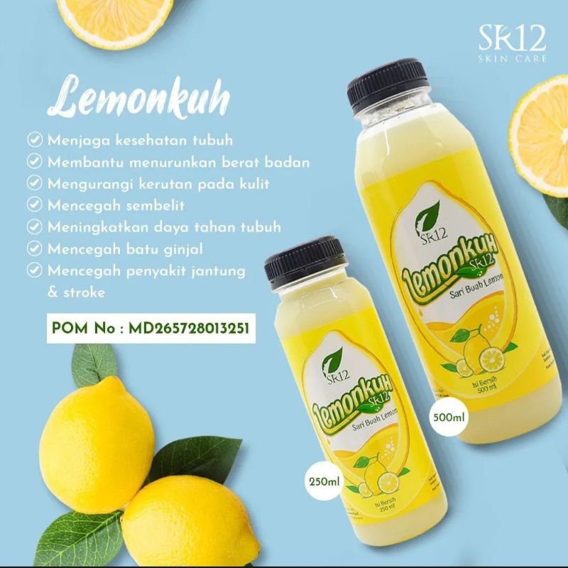 

SR12 LEMONKUH | Sari buah lemon asli Lebih pekat daripada perasan lemon biasanya | Mencukupi kebutuhan Vitamin C