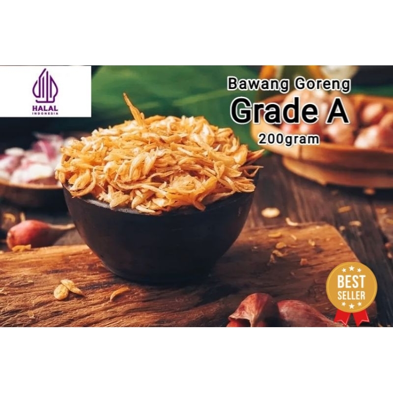 

Bawang Goreng Brebes Super Grade A Murni 200gram