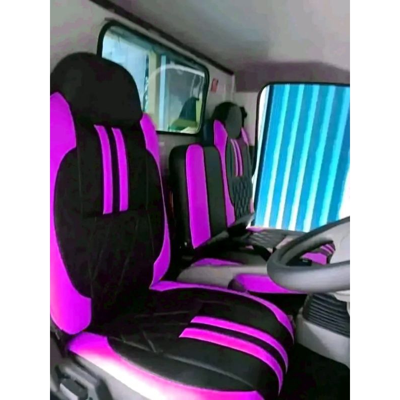 sarung jok motif variasi buat mobil truk, isuzu traga, isuzu nkr71, isuzu nmr71, canter, canter hdx,