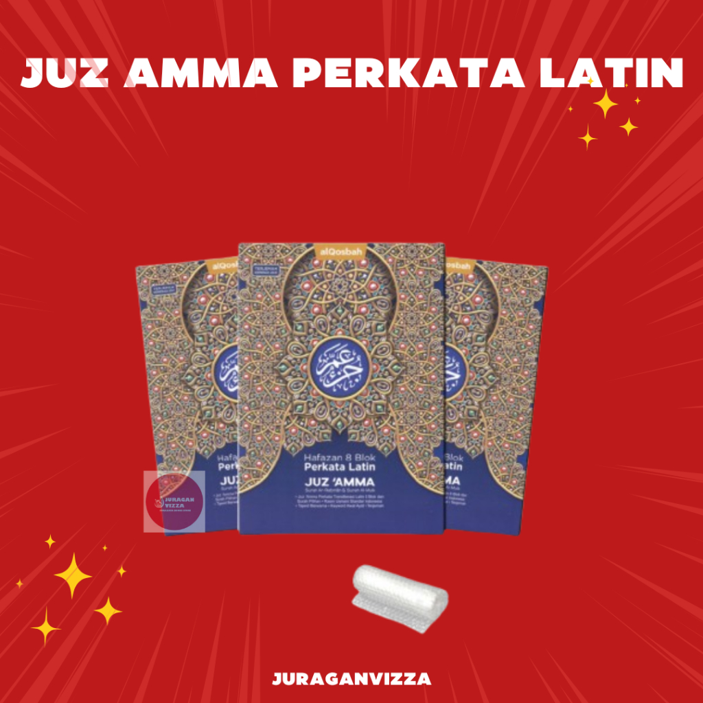 Juz amma HAFAZAN 8 Blok Perkata Latin (ALQOSBAH) ukuran A5
