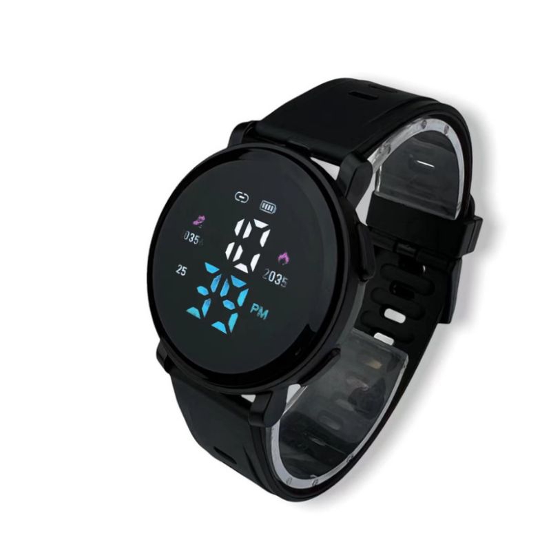 Jam tangan led watch pria wanita m150 bulat Stopwatch