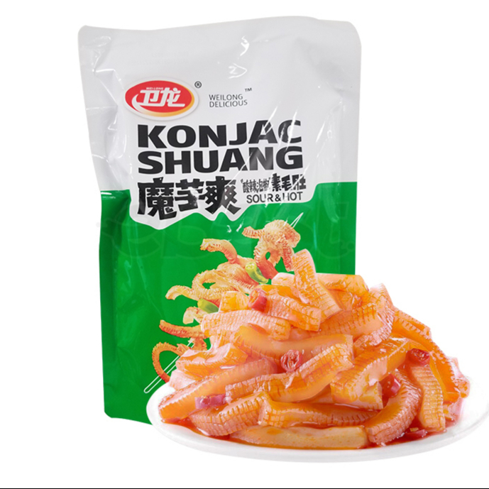 

Konjac Shuang Snack Sour & Spicy Wei Long 252gr
