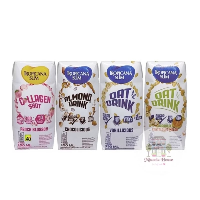 

Tropicana Slim Almond Drink / Oat Drink - Minuman Sehat Bebas Gula