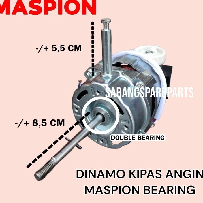 Ekstra DINAMO KIPAS ANGIN MASPION BEARING 16 INCH  MOTOR KIPAS ANGIN MASPION BEARING