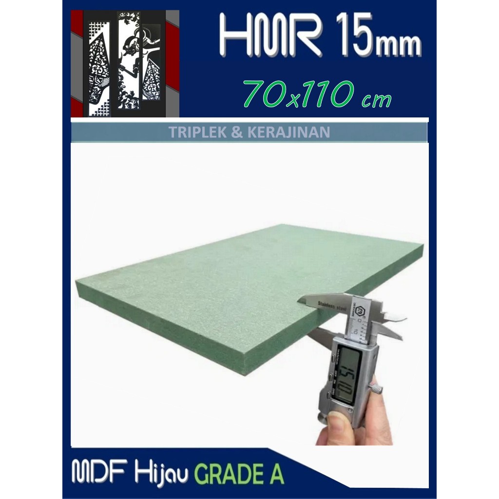 HMR 15mm | MDF HIJAU 15mm 70x110 cm HMR Board 15 mm 70 x 110 | 110x70 | 110 x 70 cm