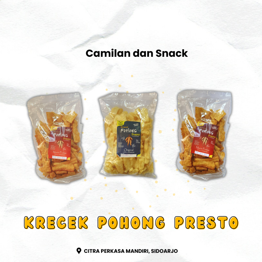 

KRECEK POHONG PRESTO - SEMUA VARIAN (RAJAWALI SNACK)