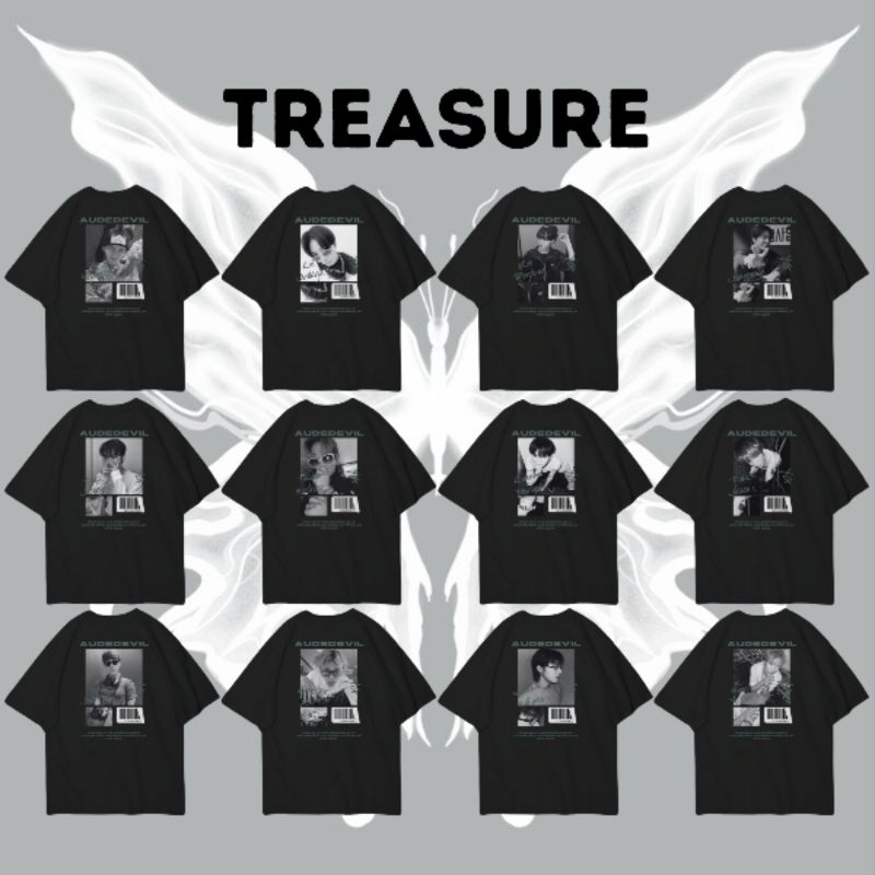 [PART 2] VEMTUS T-SHIRT KAOS TREASURE AUDEDEVIL HYUNSUK JUNKYU DOYOUNG JUNGHWAN JEONGWOO MASHIHO YOS