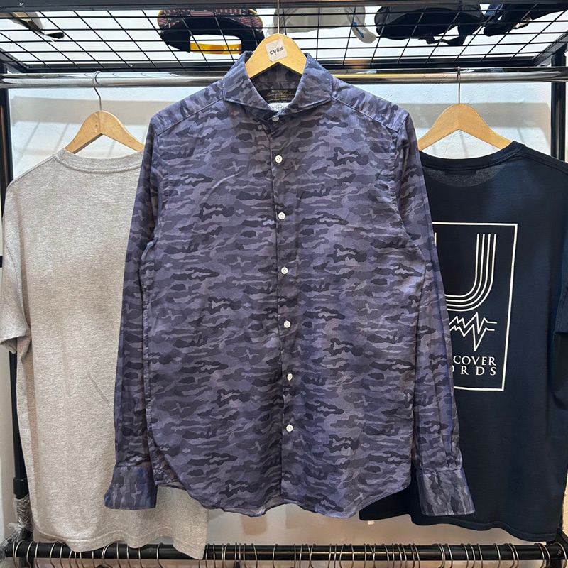 Kemeja Nano Universe x TESSITURA MONTI Camouflage