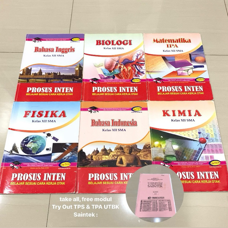 TAKE ALL Buku Prosus Inten Kelas 12 / XII SMA MIPA / Saintek + FREE Modul Try Out TPS & TPA UTBK Sai