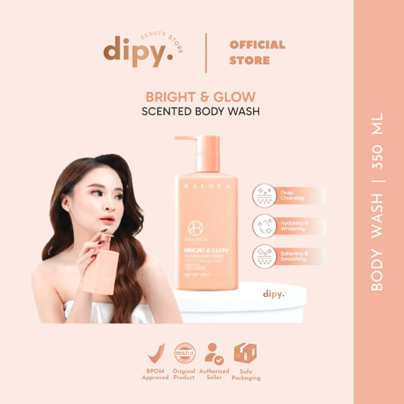 【Official Distributor】HALOCA BEAUTY - Bright & Glow Body Wash Kojic Soap HB Chromosome 9D Whitening 