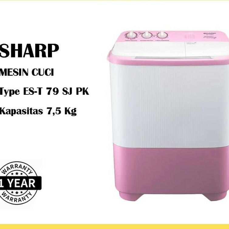 Mesin Cuci Sharp EST79SJPK 7,5KG mesin cuci 2