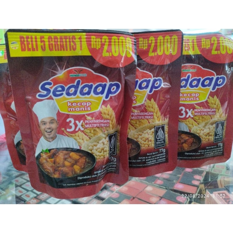 

Kecap Sedaap 2000 Beli 5 Gratis 1