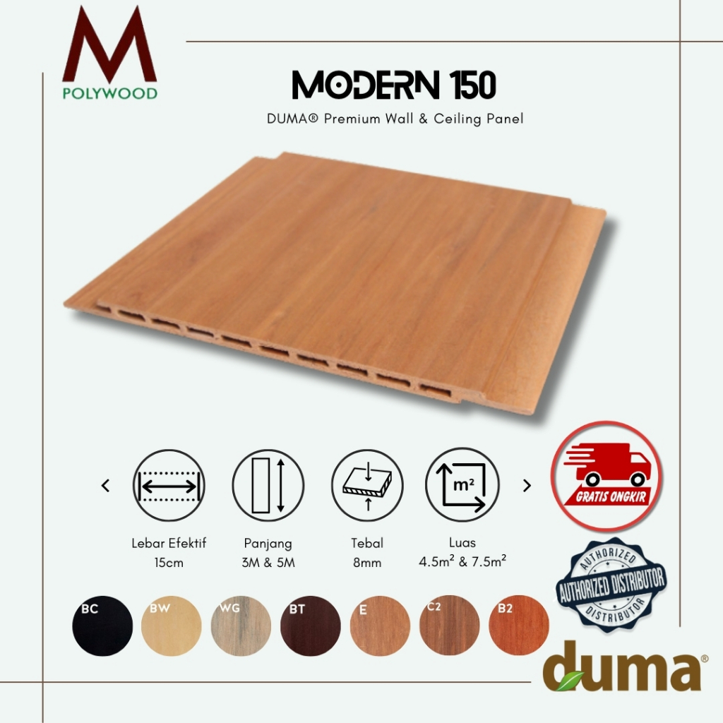 MODERN 150 Duma Panel WPC Plafon and Wall Panel