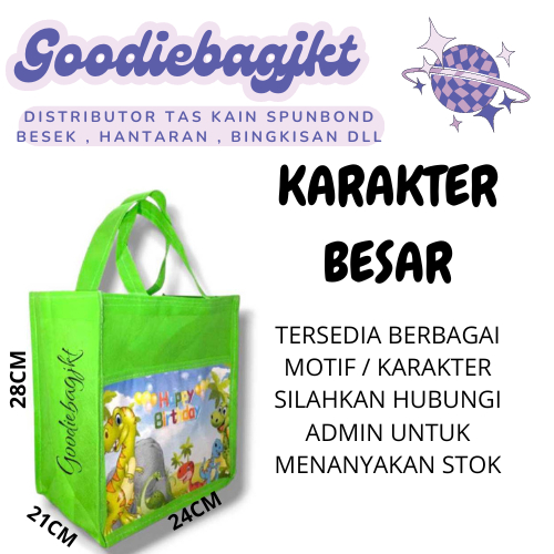 

Goodiebag Bingkisan,Tas hampers Ulang Tahun Tas Ulang Tahun Karakter Besar Anak isi.12pcs