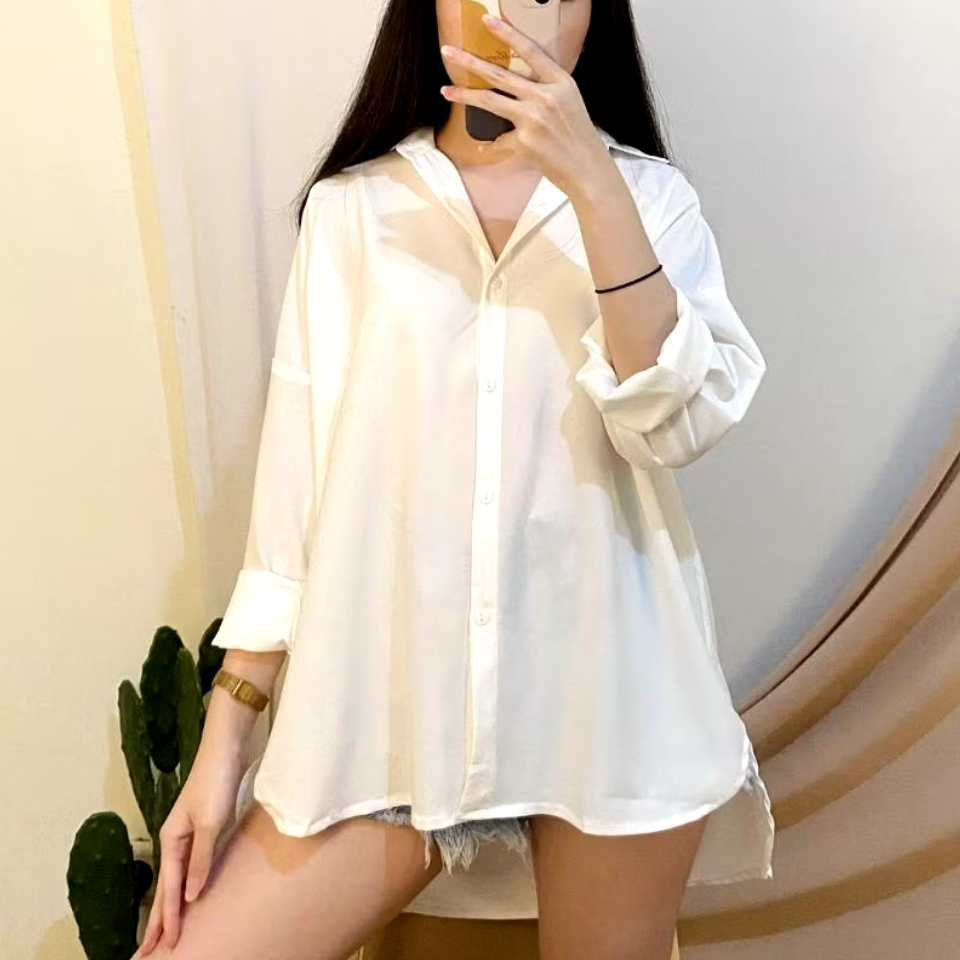 Kemeja Polos Oversize Shakila Premium