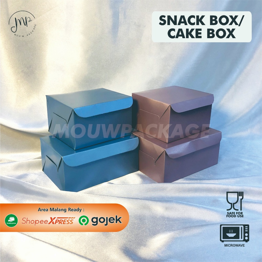 

KOTAK DUS SNACK BOX / BOX KUE UK. 12X10X7 UK.15X10X7 / SNACKBOX CETAK WARNA