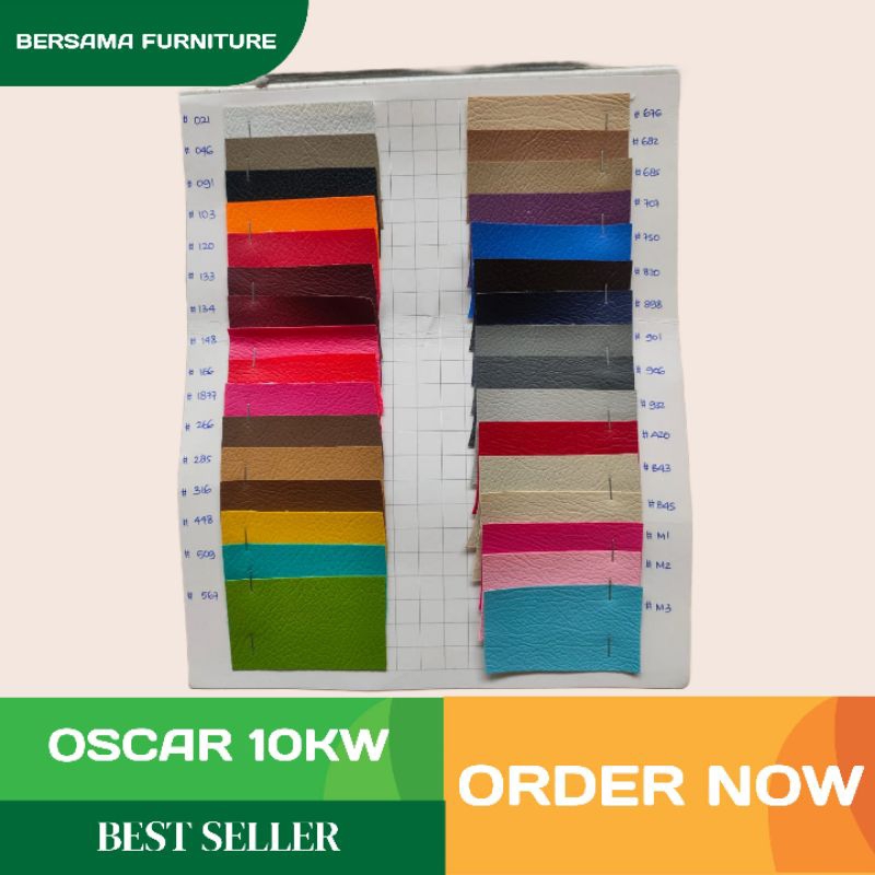 (ECERAN) Oscar 10kw/Bahan Spon Imitasi/kain oscar/kain jok/kain sofa kulit imitasi/kain kursi/kain P