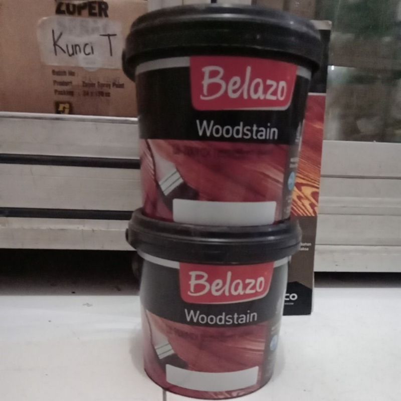 BELAZO WOODSTAIN 1kg PEWARNA KAYU PLITUR KAYU AIR