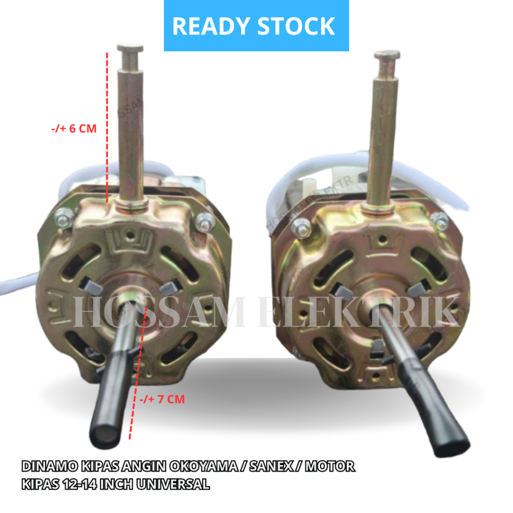 DINAMO KIPAS ANGIN OKOYAMA / SANEX / MOTOR KIPAS 12-14 INCH UNIVERSAL