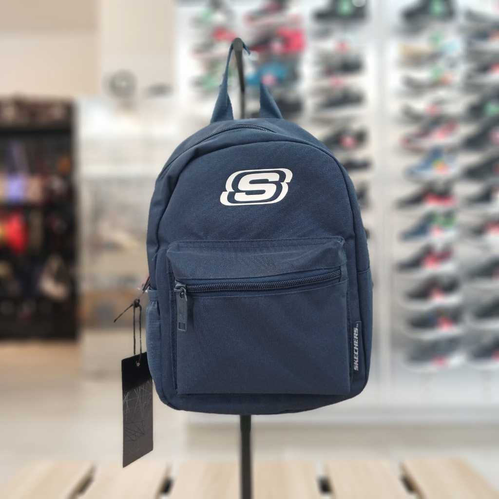 Tas Ransel Mini Wanita - SKECHERS  Mini Backpack (6L) - Navy  [SKESBP8380NV] - Original