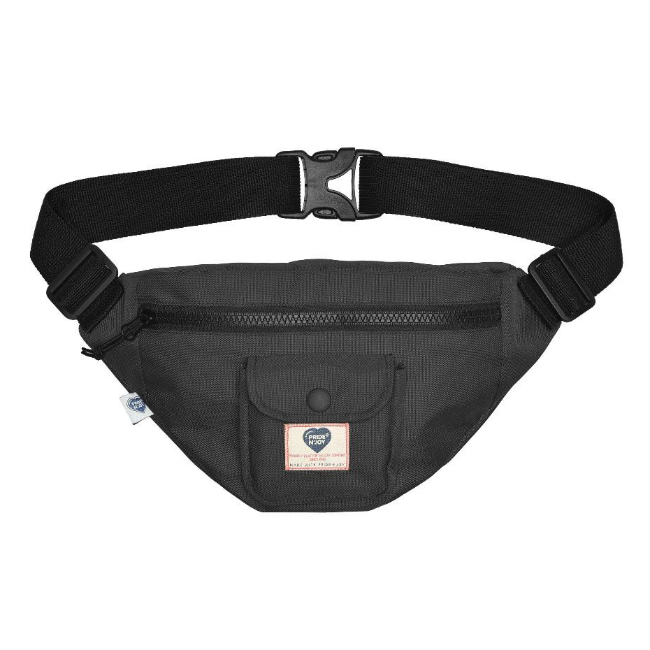 Waist Bag Vasca Black Nylon Cordura Fabric Pride N Joy Co Apparel
