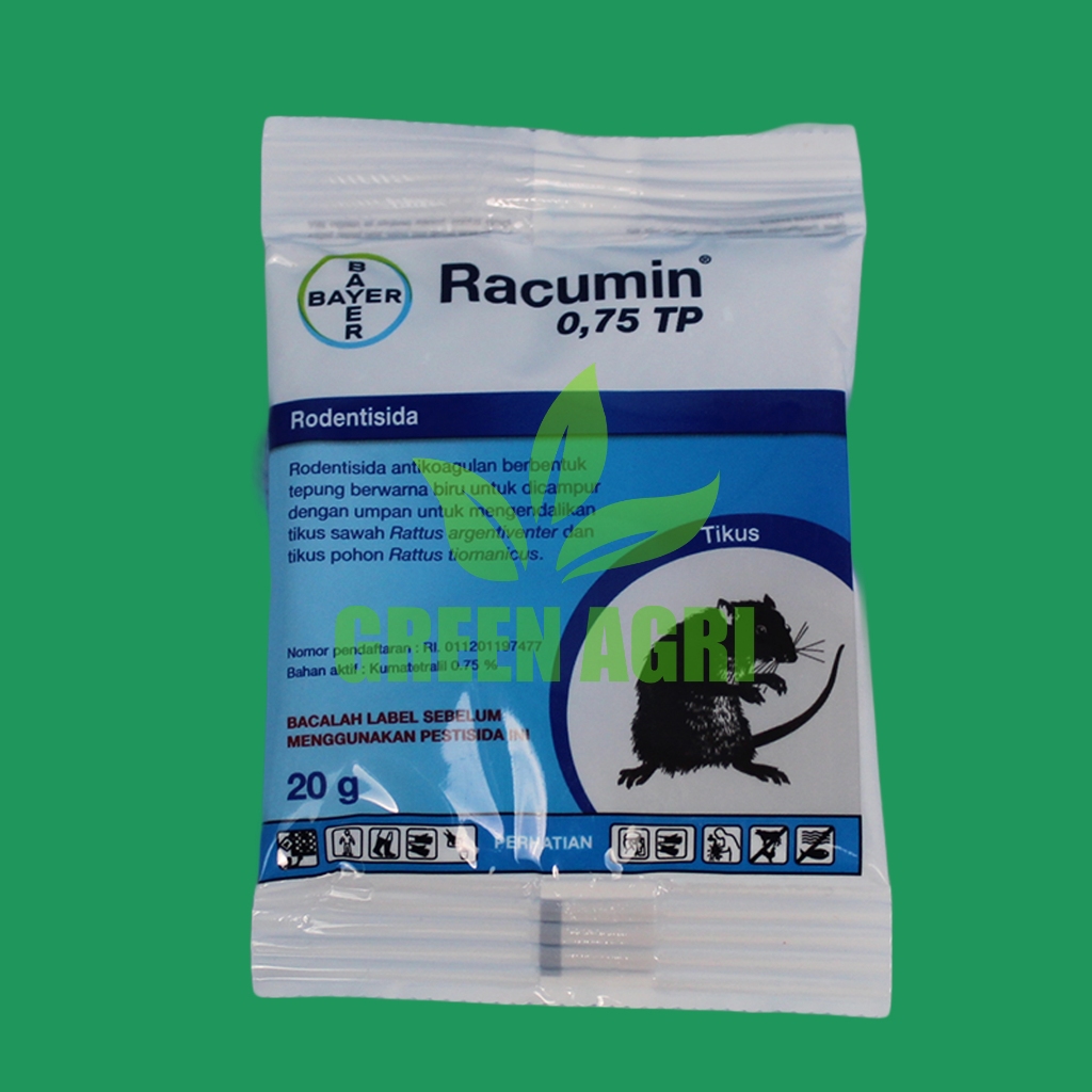 Bayer Racun Tikus Racumin Tracking Powder 20 Gram 0,75 Tp