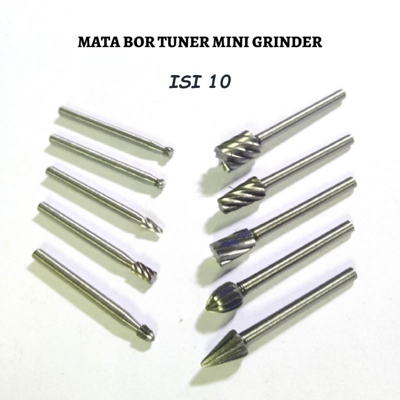 SET MATA BOR MINI GRINDER / UKIR / BESI / LISTRIK / POLES / DRILL PANJANG 4 CM