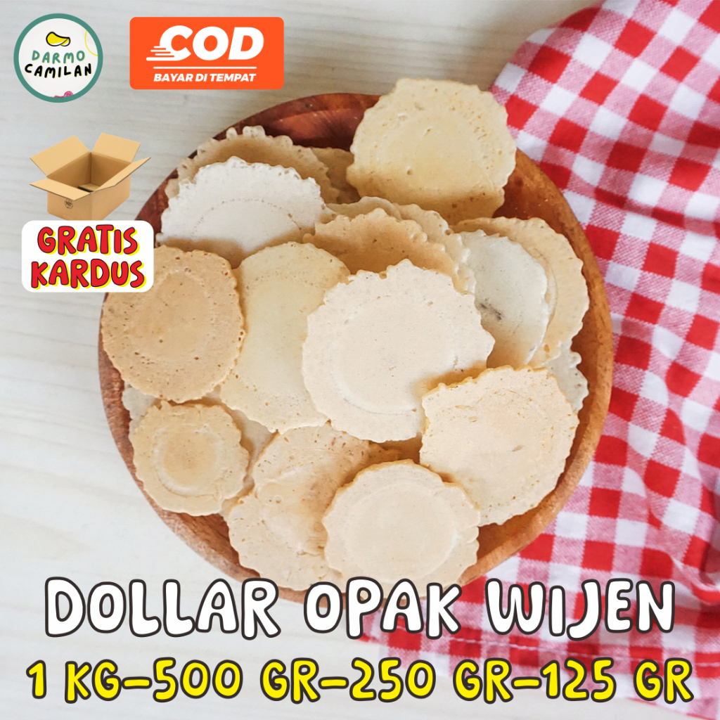 

Dollar Wijen 1kg 500gr 250gr Kue Opak Dolar Simping - DARMO CAMILAN