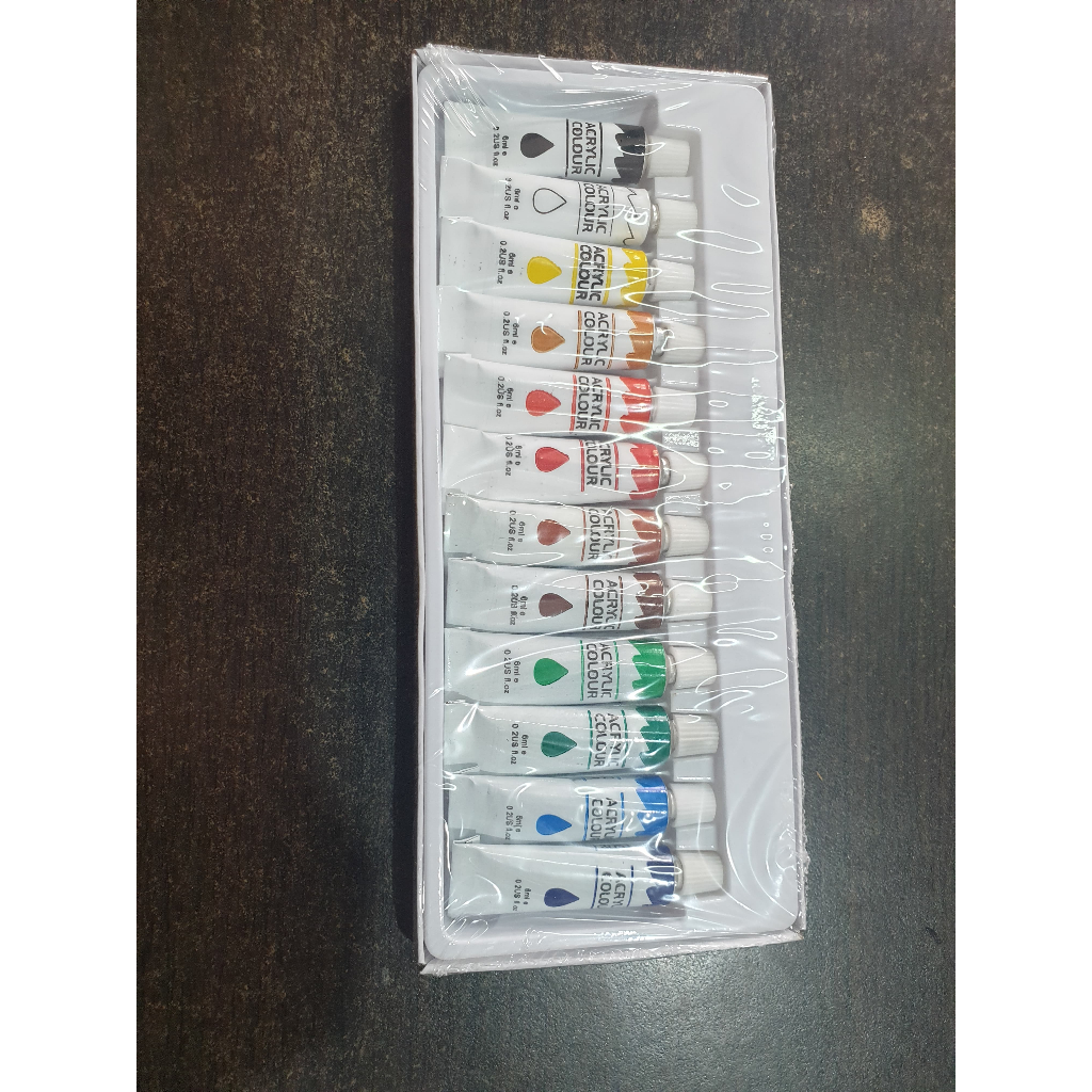 

Bazic Acrylic 12 Warna Cat Akrilik Bazic Set Paint 6 ml 2631