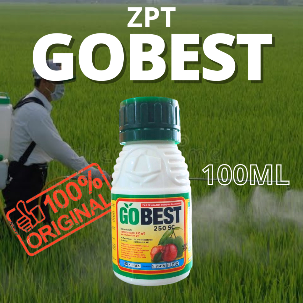 ZPT GoBest 250 SC 100ml - Paclobutrazol 250 g/l untuk Peningkatan Hasil Buah