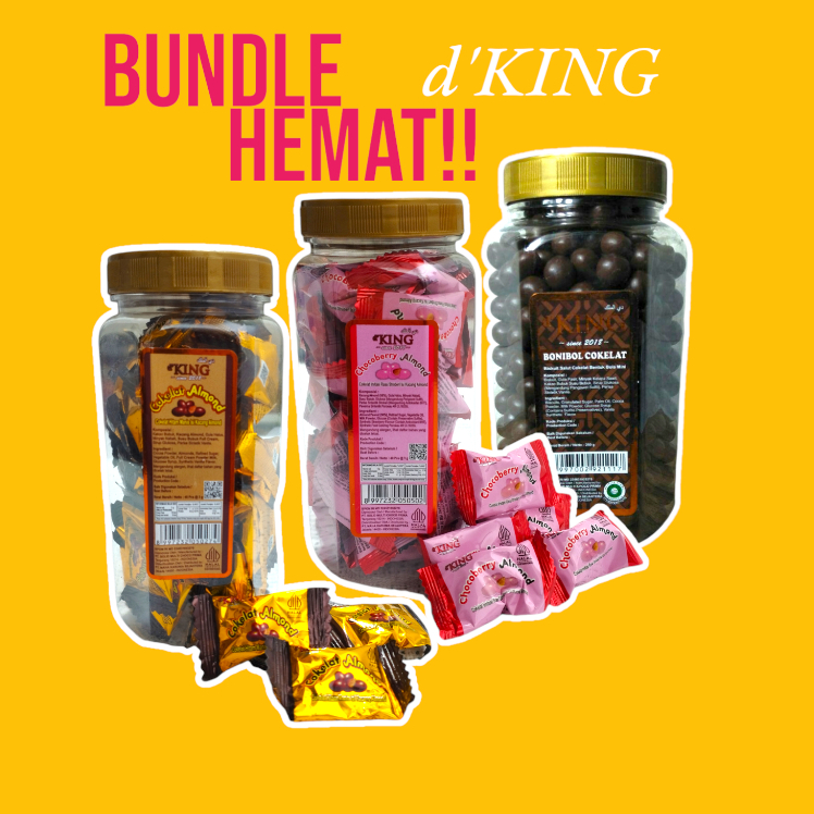 

D'King Almond Musdalifah Almond Balut Coklat Strawberry Bonibol Bundle