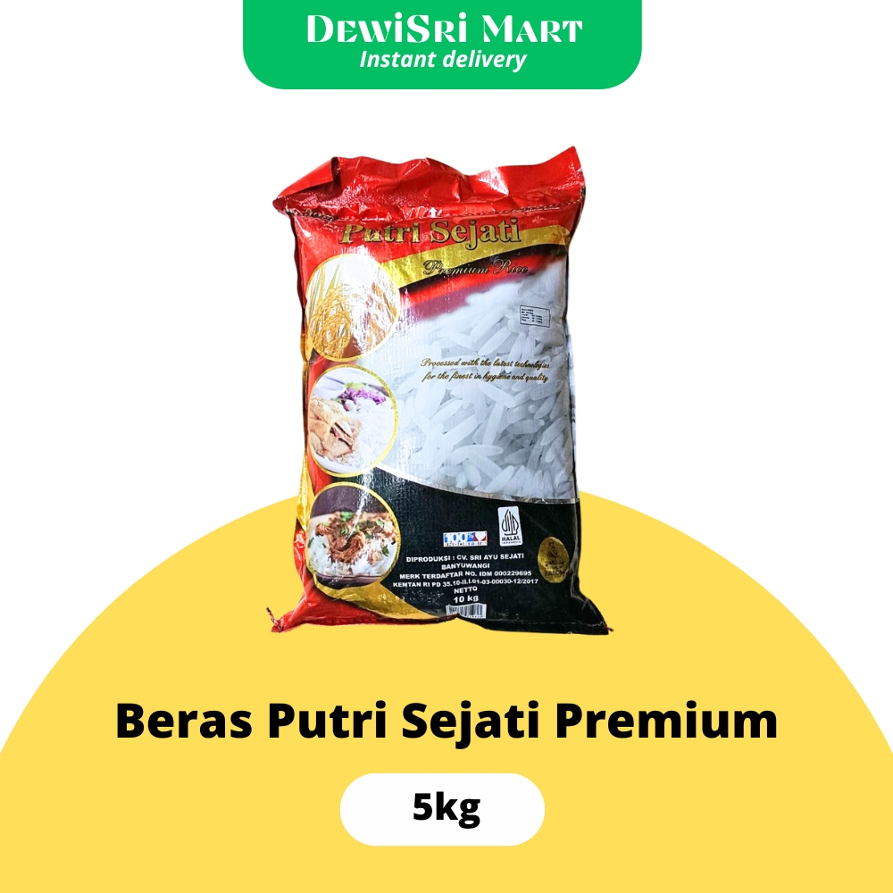 

Beras Putri sejati premium 5kg - Dewi Sir Mart