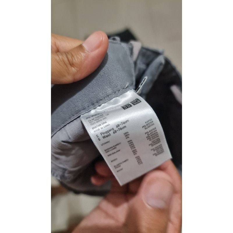 Men's Ankle Pants Uniqlo : Light Grey (S)