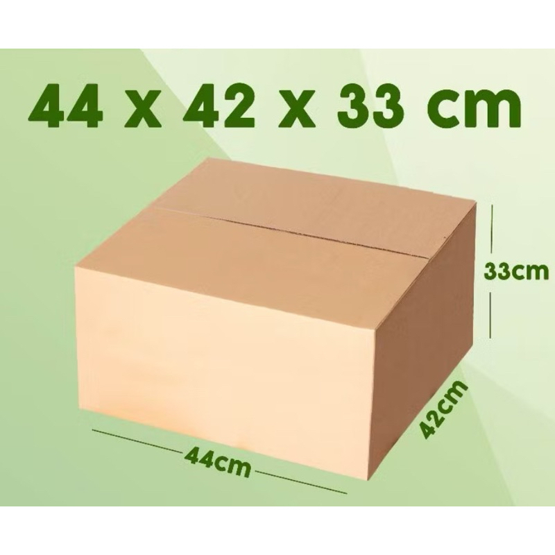 

44x42x33 cm kardus polos packing kemasan karton dus besar corrugated kraft