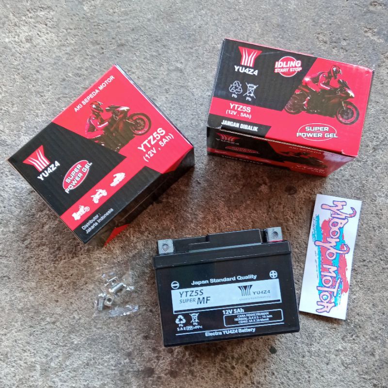 AKI GTZ5S FULL KERING 5AH YU4Z4 BEAT KARISMA REVO ABSOLUTE VARIO VIXION (BUKAN YUASA)