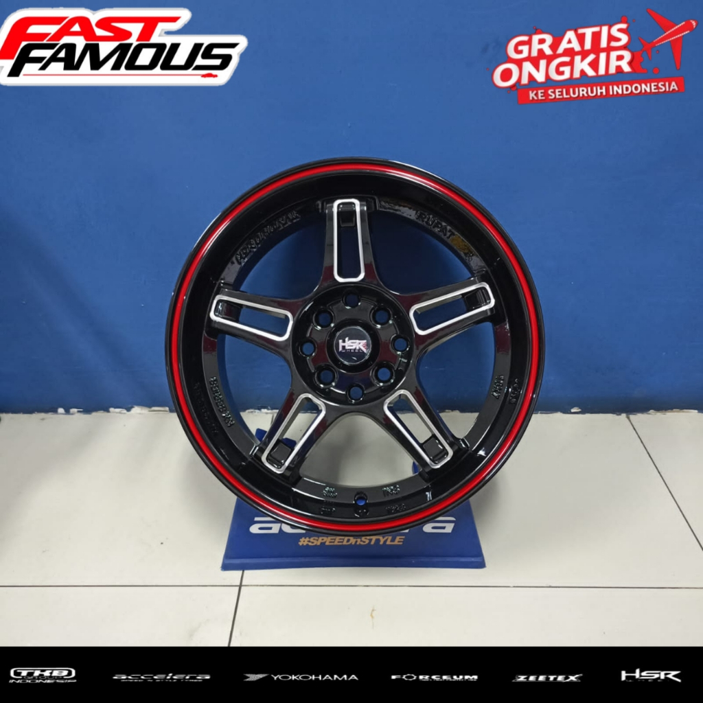 Velg mobil racing terbaru ring 16 rata body bisa untuk Brio, jazz, city, yaris, avanza dll