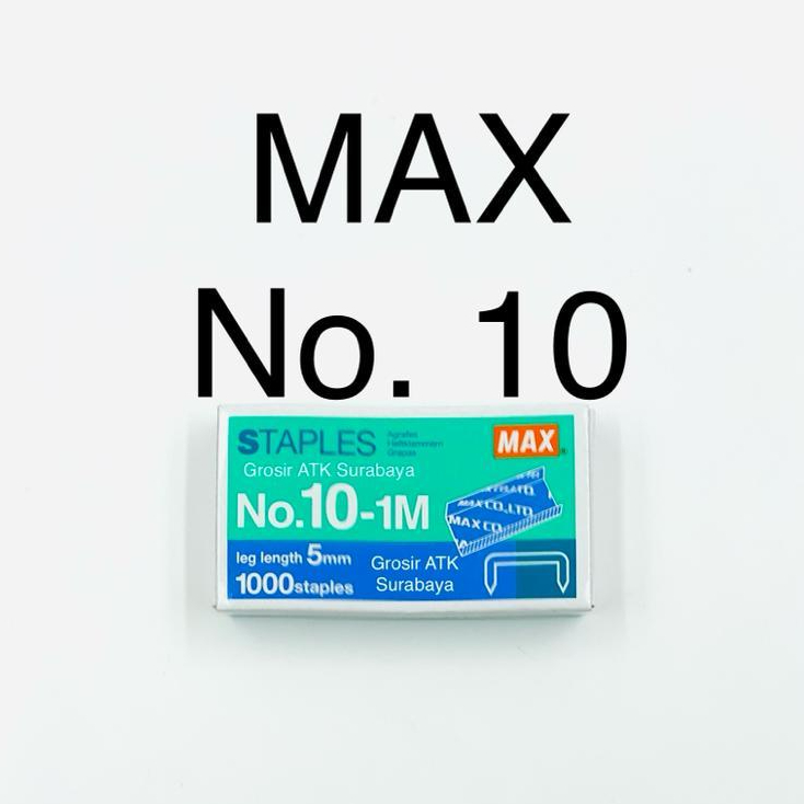 

( StaLand / DAPAT 1 PAK KECIL ) ISI STAPLES MAX No.10-1M / No.10 / Isi Hekter Max No 10 Original