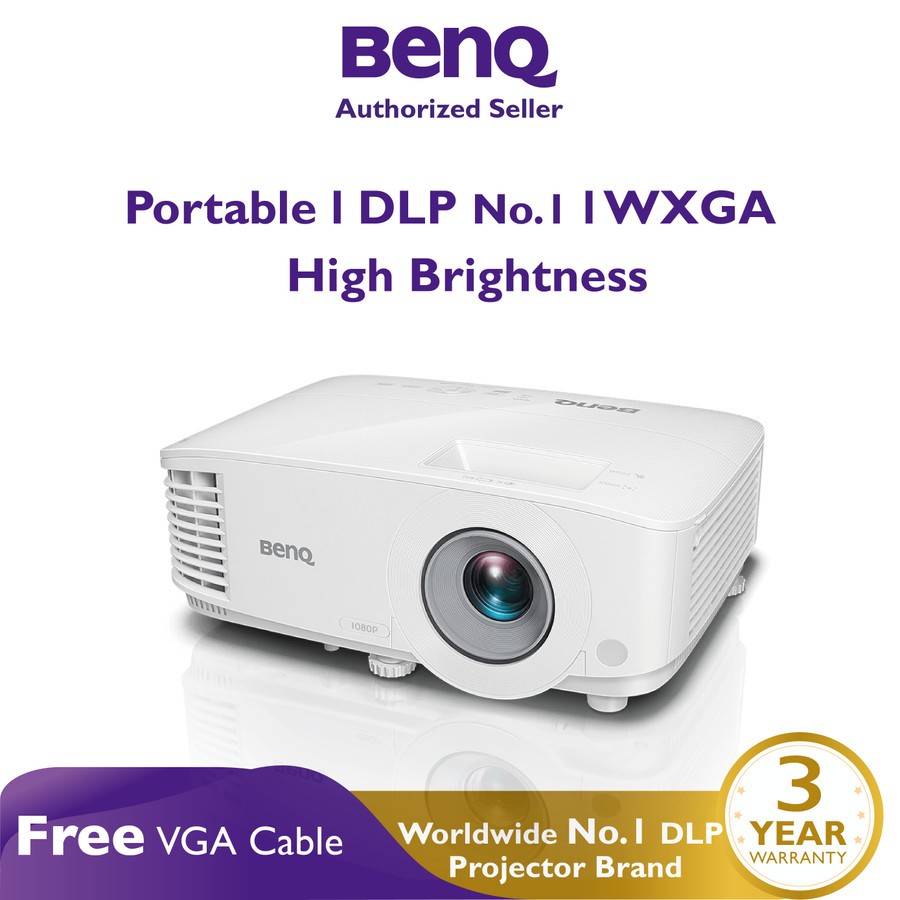 BenQ Projector MW550 WXGA 3600 Lummens HDMI Business Proyektor MW-550