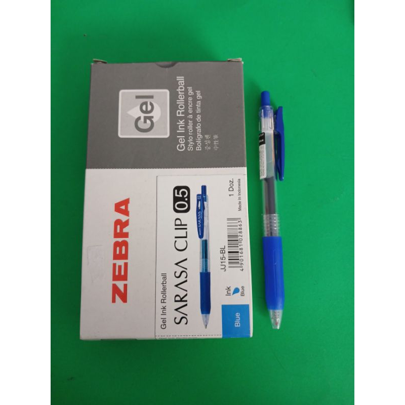 

Pulpen Gel Zebra SARASA Clip 0.5 mm BIRU per pcs