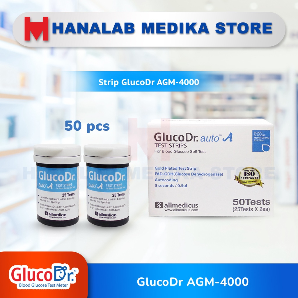Gluco Dr Auto A Strip Biru / Strip Gluco Dr Auto / Strip Glucodr / GlucoDr / Gluco Dr BIRU