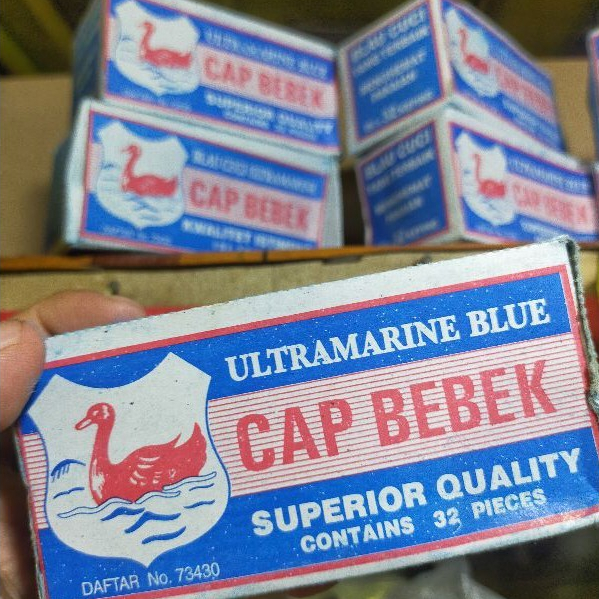 Blau Cuci Ultramarine Cap BEBEK Kwalitas Istimewa isi 4 keping Belau Biru tjutji