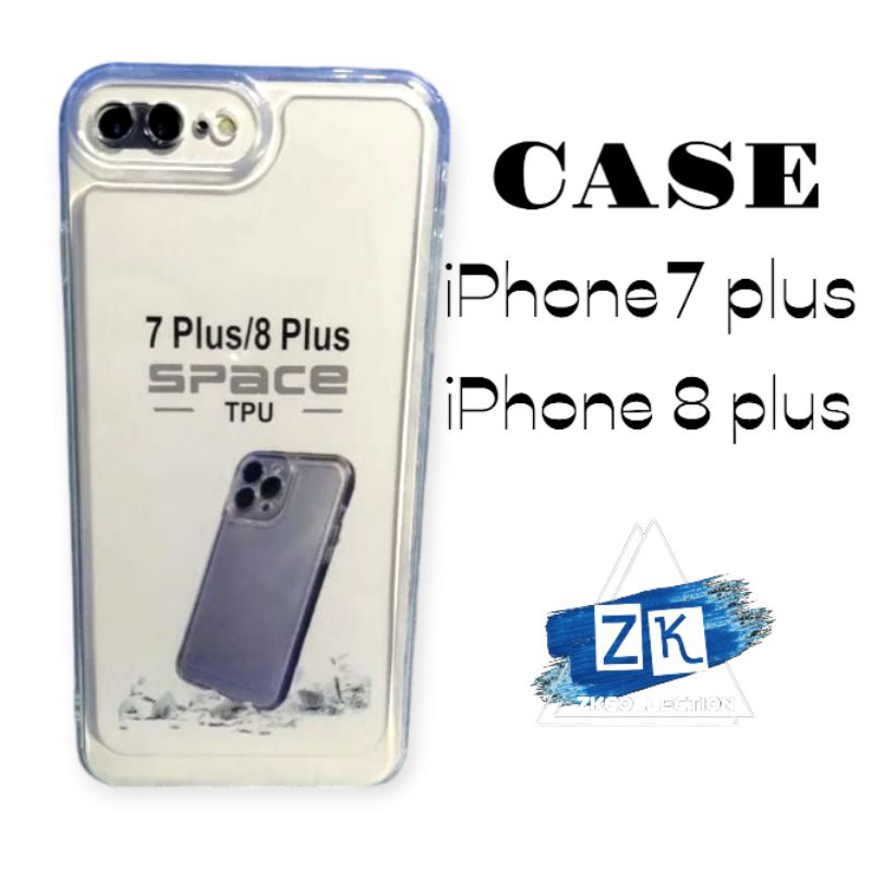 SOFT CASE IPHONE 7 PLUS IPHONE 8 PLUS Silikon Bening Transparan Pelindung belakang HP+Camera